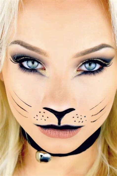 easy cat makeup ideas|cat face type makeup.